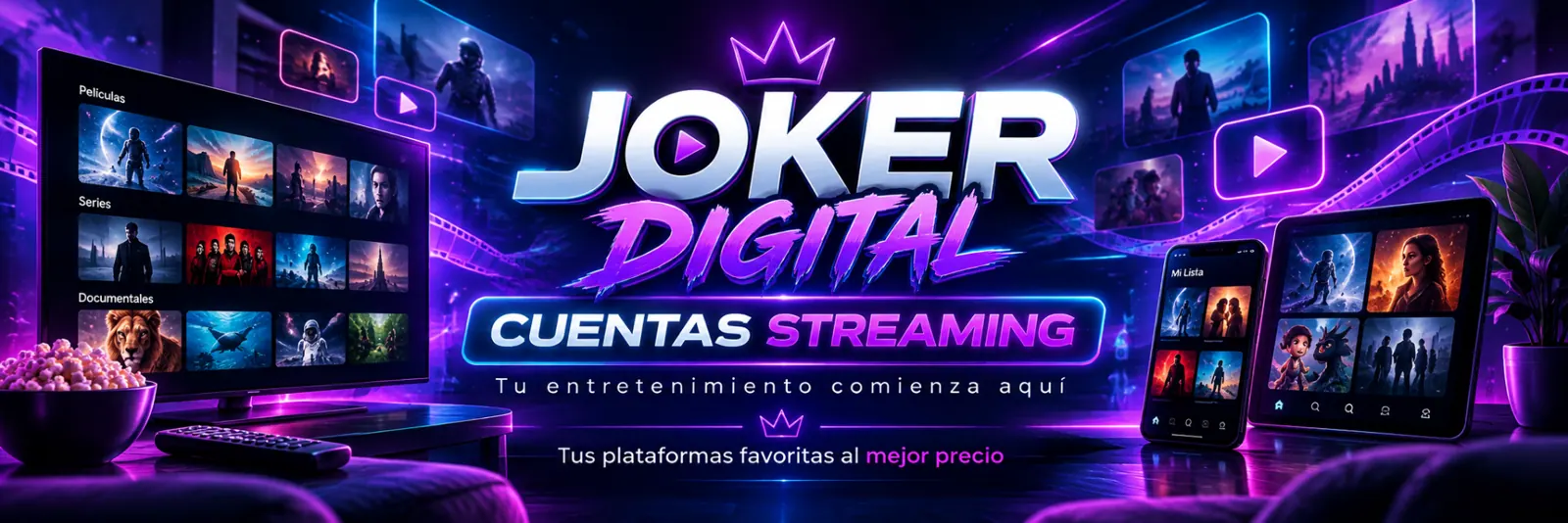 Entretenimiento streaming, películas y series